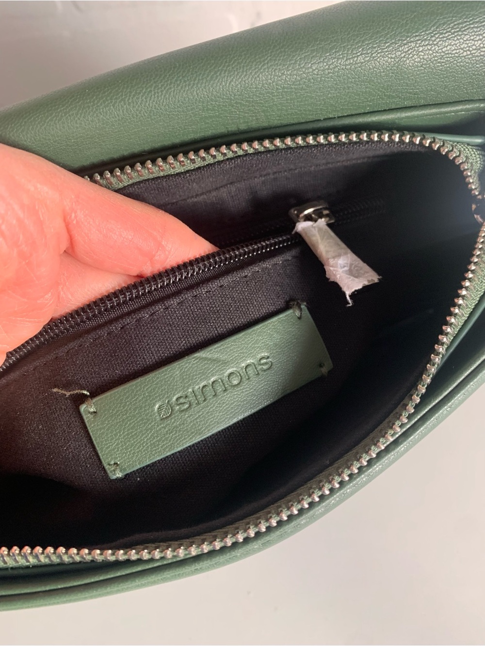 Minimalist Dark Green Crossbody -  Shoulder Bag - Picture 2 of 7